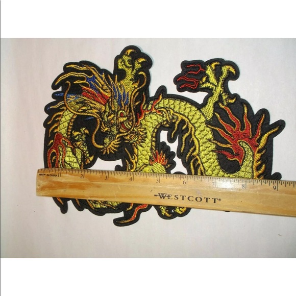 Large 9” Chinese dragon iron on patch - Picture 4 of 4